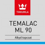 TEMALAC ML 90 (ТЕМАЛАК МЛ 90 ТИККУРИЛА) - высокоглянцевая алкидная эмаль для стальных поверхностей, базис TAL TEMALAC ML 90 (ТЕМАЛАК МЛ 90 ТИККУРИЛА) - высокоглянцевая алкидная эмаль для стальных поверхностей, базис TAL